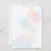 市場から届いたばかりのウェディングシャワー招待状 招待状 (裏面)