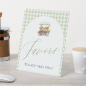 市場から届いたばかりのギフトサイン グリーンギンガム 台座サイン (インサイチュ)