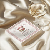 市場から届いたばかりのピンクのカントリー風 ブライダルシャワー スタンダードカクテルナプキン