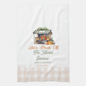 市場から届いたばかりのファーマーズマーケット ブライダルシャワー キッチンタオル (縦)