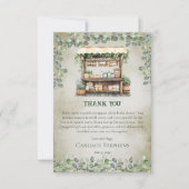 市場から届いたばかりのファームスタンド ブライダルシャワー サンキューカード (正面)