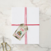 市場から届いたばかりのフレッシュな果物を使ったブライダルシャワー ギフトタグ (より糸付き)