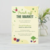 市場から届いたばかりのブライズシャワー 招待状 (スタンド正面)