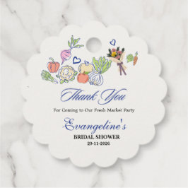 市場から届いたばかりのブライダルシャワーパーティー感謝 フェイバータグ