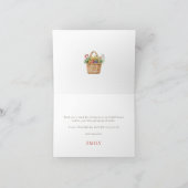 市場から届いたばかりのブライダルシャワー感謝祭 サンキューカード (内部)