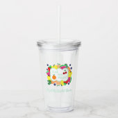 市場から届いたばかりのブライダルシャワー アクリルタンブラー (正面)