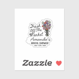 市場から届いたばかりのブライダルシャワー カスタムカットのビニール シール