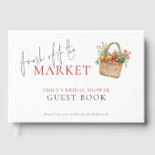 市場から届いたばかりのブライダルシャワー ゲストブック (正面)