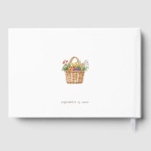 市場から届いたばかりのブライダルシャワー ゲストブック (裏面)