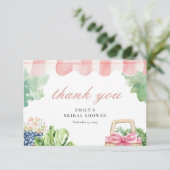 市場から届いたばかりのブライダルシャワー サンキューカード (スタンド正面)