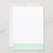 市場から届いたばかりのブライダルシャワー サンキューカード (裏面)