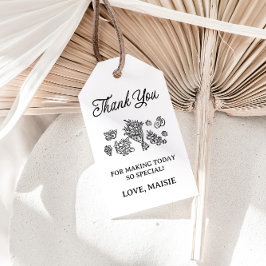 市場から届いたばかりのブライダルシャワー・ファーマーズマーケット ギフトタグ