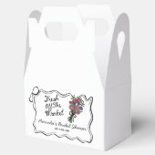 市場から届いたばかりのブライダルシャワー フェイバーボックス (オープン)