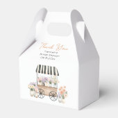 市場から届いたばかりのブライダルシャワー フェイバーボックス (正面サイド)