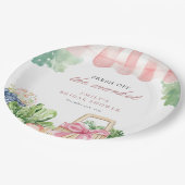 市場から届いたばかりのブライダルシャワー ペーパープレート (アングル)