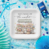 市場から届いたばかりのブライダルシャワー ペーパープレート (パーティー)