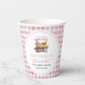 市場から届いたばかりのブライダルシャワー 紙コップ (正面)