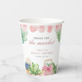 市場から届いたばかりのブライダルシャワー 紙コップ (裏面)