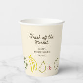 市場から届いたばかりのブライダルシャワー 紙コップ (裏面)