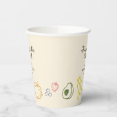 市場から届いたばかりのブライダルシャワー 紙コップ (左)