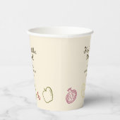 市場から届いたばかりのブライダルシャワー 紙コップ (右)