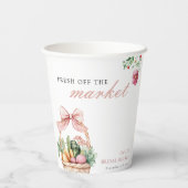 市場から届いたばかりのブライダルシャワー 紙コップ (裏面)