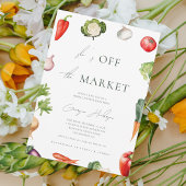 市場から届いたばかりのモダンなファーム ブライダルシャワー 招待状