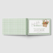 市場から届いたばかりの上品なブライダルシャワー ゲストブック (全面)