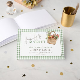 市場から届いたばかりの上品なブライダルシャワー ゲストブック