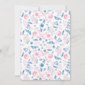 市場から届いたばかりの不思議なブライダルシャワー 招待状 (裏面)