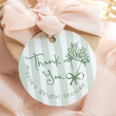 市場から届いたばかりの愛らしい緑の手描き フェイバータグ