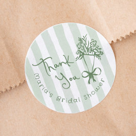 市場から届いたばかりの愛らしい緑の手描き ラウンドシール