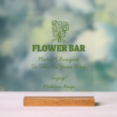 市場から届いたばかりの気まぐれなフレッシュグリーンのお姫様歓迎会 アクリルサイン (ニュートラル)