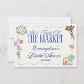 市場から届いたばかりの気まぐれなブライズシャワー サンキューカード (裏面)