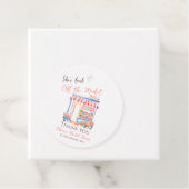 市場から届いたばかりの水彩花イラストのウェディングシャワー フェイバータグ (インサイチュ)