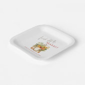 市場から届いたばかりの花の名前 ブライダルシャワー ペーパープレート (傾斜あり)