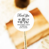 市場から届いたばかりの花嫁のシャワー、ファーマーズマーケット ラウンドシール