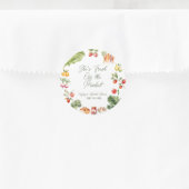 市場から届いたばかりの花嫁のシャワー ラウンドシール