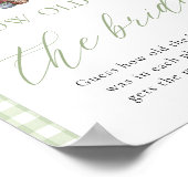 市場から届いたばかりの花嫁の年齢サイン ポスター (角)