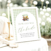 市場から届いたばかりの花嫁の年齢サイン ポスター