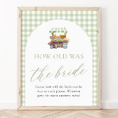 市場から届いたばかりの花嫁の年齢サイン ポスター