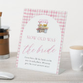 市場から届いたばかりの花嫁の年齢サイン 台座サイン (インサイチュ)