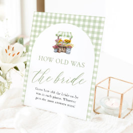 市場から届いたばかりの花嫁の年齢サイン 台座サイン