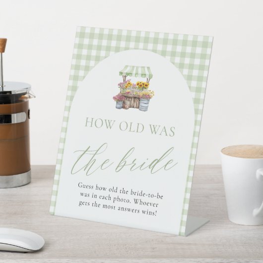 市場から届いたばかりの花嫁の年齢サイン 台座サイン (インサイチュ)