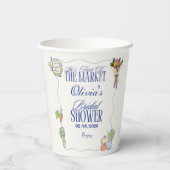 市場から届いたばかりの花嫁シャワーの不思議な感じ 紙コップ (裏面)