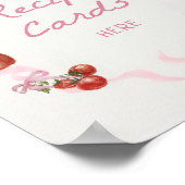 市場から届いたばかりの花嫁シャワーレシピポスター ポスター (角)