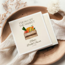 市場から届いたばかりの花嫁シャワー