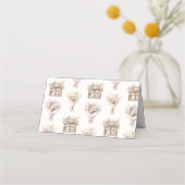 市場から届いたばかりの花嫁シャワー プレイスカード (裏面)