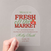 市場から届いたばかり - オーダーメイドのモダンなウェディング アクリル招待状 (インサイチュ (ポータブル))