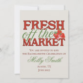 市場から届いたばかり - オーダーメイドのモダンなウェディング 招待状 (正面)